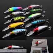 Valkyrie 20 Adet Karışık Minnow Crankbait Swimbait Rapala Sahte Yem Olta Seti Balık İğnesi - 4