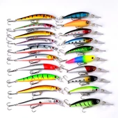 Valkyrie 20 Adet Karışık Minnow Crankbait Swimbait Rapala Sahte Yem Olta Seti Balık İğnesi - 6