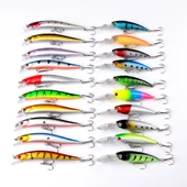 Valkyrie 20 Adet Karışık Minnow Crankbait Swimbait Rapala Sahte Yem Olta Seti Balık İğnesi - 5