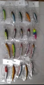 Valkyrie 20 Adet Karışık Minnow Crankbait Swimbait Rapala Sahte Yem Olta Seti Balık İğnesi - 9