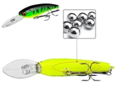Valkyrie 20 Adet Karışık Minnow Crankbait Swimbait Rapala Sahte Yem Olta Seti Balık İğnesi - 7