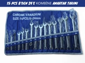 Kombine Anahtar Takımı 8-32 mm 14 Parça (Bez Çantalı) - 1
