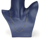 Gökyüzü İncisi Toplu Kadın Genç Kolye Sarı 45 cm thumbnail 4