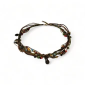 Gökyüzü Harmonisi Boncuklu Kedili Kadın Kolye thumbnail 3