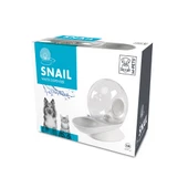M-Pets Snail Hazneli Kedi ve Köpek Su Kabı Beyaz 2800 Ml thumbnail 1