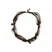 Gökyüzü Harmonisi Boncuklu Kedili Kadın Kolye thumbnail 2