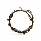 Gökyüzü Harmonisi Boncuklu Kedili Kadın Kolye thumbnail 1