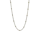 Gökyüzü İncisi Toplu Kadın Genç Kolye Sarı 45 cm thumbnail 3