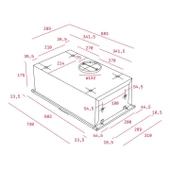 TEKA GFH 73 GÖMÜLEBİLİR İNOX 73 CM. ANKASTRE ASPİRATÖR - 5