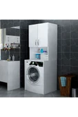 GC Çamaşır Makinesi Dolabı -banyo Dolabı-çok Amaçlı Dolap-beyaz - 2