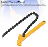 Zincir Anahtarı Ayarlanabilir Cırcırlı Zincir Anahtarı Yağ Yakıt Filtresi Zincir Anahtarı Pense Ayarlanabilir Sökme Sökücü Aracı - 3
