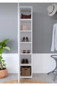 abbellire 6 Bölmeli Tek Kapaklı Çok Amaçlı Dolap-beyaz - 2