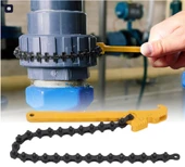 Zincir Anahtarı Ayarlanabilir Cırcırlı Zincir Anahtarı Yağ Yakıt Filtresi Zincir Anahtarı Pense Ayarlanabilir Sökme Sökücü Aracı - 4