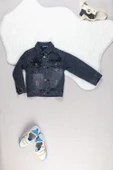 Bayrama Özel 3’lü Çocuk Kot Takım I Şık ve Rahat Kombin I Erkek Çocuk Takım I Denim Kombin (1 Beden Büyük Almanız Önerilir) - 4