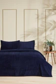 Merinos Modern Line Tek Kişilik Battaniye Seti (150x220)-Lacivert - 1