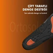 OS203 | Ark ve Jel Destekli Spor Tabanlığı, Çift Taraflı Kemer, Performans Ortopedik İç Tabanık - 6