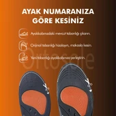 OS203 | Ark ve Jel Destekli Spor Tabanlığı, Çift Taraflı Kemer, Performans Ortopedik İç Tabanık - 7