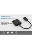 Dolia Hdmı To Vga Dönüştürücü Monitor Tv Projektör 3.5mm Jack Girişli Kısa Kablo - 6