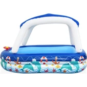 BESTWAY HAVUZ GÖLGELİKLİ KORNALI 213X155CM KZLBW54370 2643 - 3