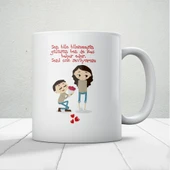 Sevgiliye Özel Seni Çok Seviyorum Baskılı Kupa Bardak Kahve Kupa Bardak Mod4 thumbnail 1