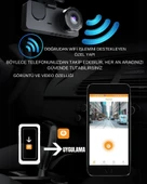 Üç Kameralı Wi‑Fi Araç İçi Kamera – GPS Takip & G-Sensor Özellikli Güvenlik Çözümü - 5