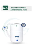 6,5 G 20 Litre Paslanmaz Çelik Su Deposu Su Arıtma Tankı + Ücretsiz Tank Vanası - 1