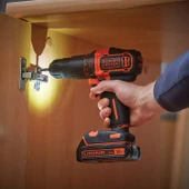 Black&Decker BDCHD18BAFC-QW 18V 1.5 Ah Çift Akülü Darbeli Matkap (80 Parça Aksesuar Hediyeli) - 6