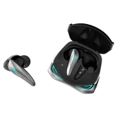 Rampage Clutch T01 Siyah/Gümüş 4 Mikrofonlu ENC+ANC Oyuncu Bluetooth V5.3 TWS Gerçek Kablosuz Kulakl - 2