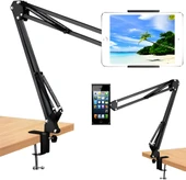 Anaway Shopping Masa Tablet Telefon Tutucu 6"- 11"  Esnek Uzun Kollu 360 Derece Dönebilen Hareketli Masa Tablet Telefon Tutacağı - 1