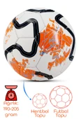 Hentbol Topu Renkli Yıldırım Soft Katmanlı Çocuk Mini Futbol Topu No:1 İç Mekan Minik Top F77 - 3