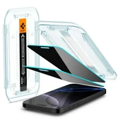 Spigen iPhone 15 Temperli Cam Ekran Koruyucu [GlasTR EZ FIT - Privacy] - 2'li Paket - 1