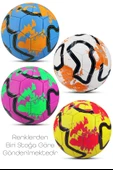 Hentbol Topu Renkli Yıldırım Soft Katmanlı Çocuk Mini Futbol Topu No:1 İç Mekan Minik Top F77 - 2