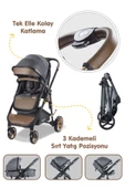 Bc 420 Colarado Cross Travel Pusetli Amortisörlü Bebek Arabası Kahve Siyah - 5