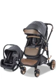 Bc 420 Colarado Cross Travel Pusetli Amortisörlü Bebek Arabası Kahve Siyah - 1