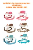Yeni Doğan Çeyiz Bebek Arabası+Puset+Park Beşik+Yürüteç+Ana Dizi+Oyun Halısı+Mama Sandal.+Baby Nest - 6