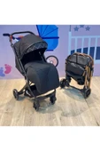 Yeni Nesil Çift Yönlü Tek Elle Kapanır Kabin Boy Bebek Arabası + Kışlık Ayak Örtüsü - 1