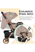 4 Baby Çift Yönlü Bebek Arabası Yağmurluk+ayak Örtüsü+ 2 Yıl Garanti Ilk Adım Bebe - 4