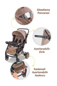 Combo Maxi Pro Çift Yönlü Bebek Arabası Kahverengi - 2