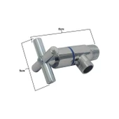 Ara Musluk Klozet Çevirmeli Taharet Musluğu Alafranga Flex Hortum Bağlantı Metal Rezervuar Wc - 4