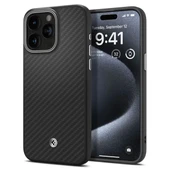 Spigen iPhone 15 Pro Magnetic Enzo Aramid  Kılıf Matte Black - 1