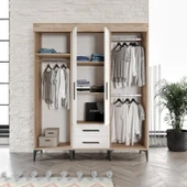 Afilli Ildır Çocuk Odası Takımı Tamamı Mdf Flora Beyaz Aynalı - 4