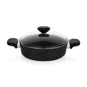 Schafer Etna Yanmaz Yapışmaz Tencere Seti 7 Parça-Siyah - 5