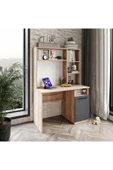 Afilli İzmir Çalışma Masası Flora Antrasit Tamamı Mdf - 1