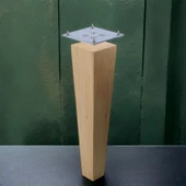 Ahşap Ayak 25 cm Kare Bağlantı Aparatı Dahil Mobilya Koltuk Kanepe Sehpa Masa Ayağı Ayakları Boyasız thumbnail 6