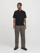 Jack Jones Emıl Knıt Relaxed Relax Fit Tiriko Erkek Polo Yaka Tişört 12268216 thumbnail 5