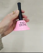 Metal Zil Nostalji Resepsion Müzikal Çan Okul Otel Sallama Zili Pembe - 2