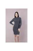 Bkmc Yarım Boğazlı Uzun Kol Elbise Antrasit ()(noya Online) - 1