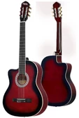 Midex MGX-101RD Üst Kalite SOLAK Klasik Gitar Kırmızı Sap Ayarlı 4/4 Yetişkin - 3