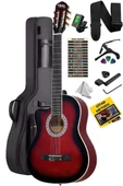 Midex MGX-101RD Üst Kalite SOLAK Klasik Gitar Kırmızı Sap Ayarlı 4/4 Yetişkin - 2