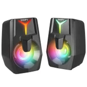 Snopy SN-X22 STYLE 2.0 Multimedia Led Işıklı 3W*2 Siyah USB Gaming Speaker Hoparlör - 3